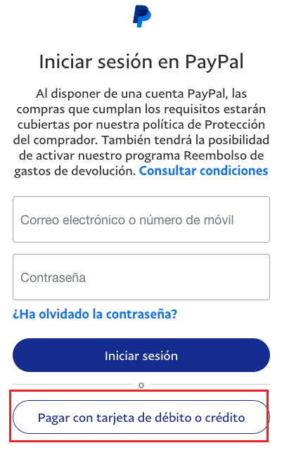 Incitar por supuesto Un pan Cómo puedo pagar con PayPal sin crear una cuenta de PayPal? – FAQ - Spanish